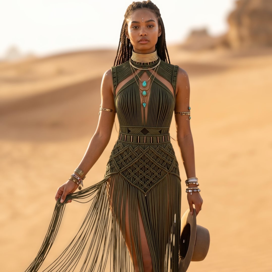 Handmade Macramé Dress