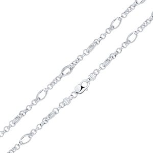 Collana fatta a mano in argento sterling 925 con catena bizantina da 7,5 mm, disponibile in diverse lunghezze