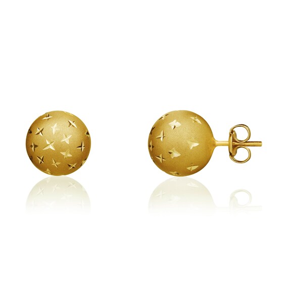 9ct 10mm ball studs 9ct 10mm ball studs