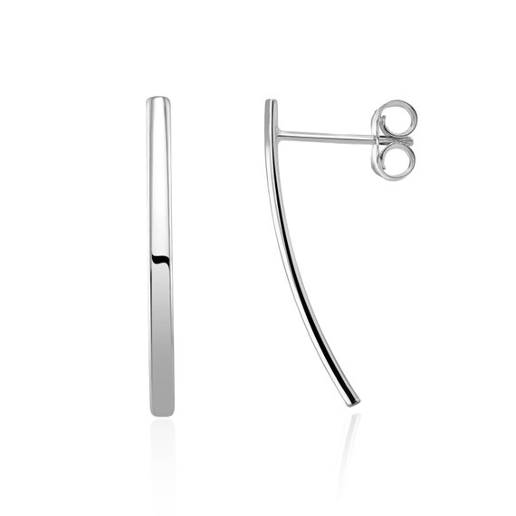 9ct white deals gold drop earrings