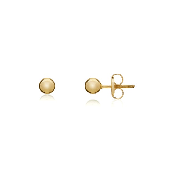 9ct gold 3mm ball stud earrings discount