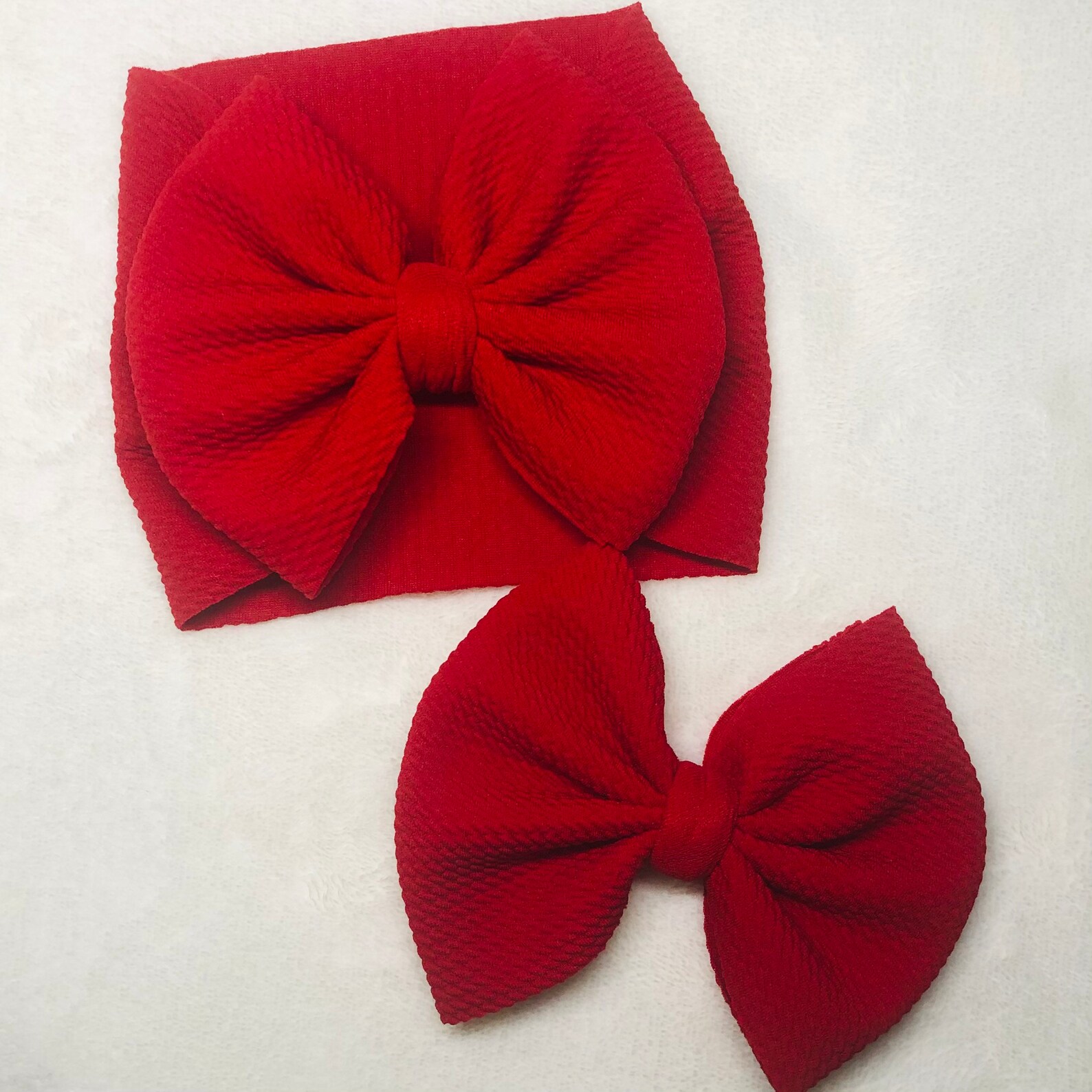 Bright Solid Red Head Wrap Bow Turban Infant Bow Toddler Etsy