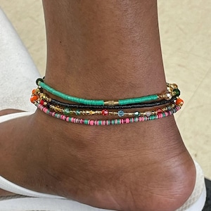 Vinyl Anklet, Women Jewelry, Leg Bracelet