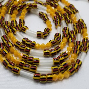 African Belly Beads, Glow In the Dark Waist Beads, Body Jewelry
