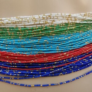 Plus Belly Chain,  Small Waist Beads,  Tie on Waist Beads, Plus Waist Beads