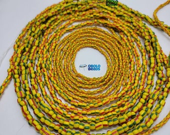 Ghana Belly Chain, Tie on Waist Beads, Body Jewelry