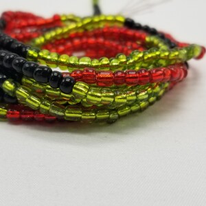 Pan African Glass Waist Beads, Belly Chain, Body Jewelry