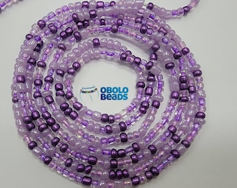 Purple Belly Beads, Waist Beads for Weight loss