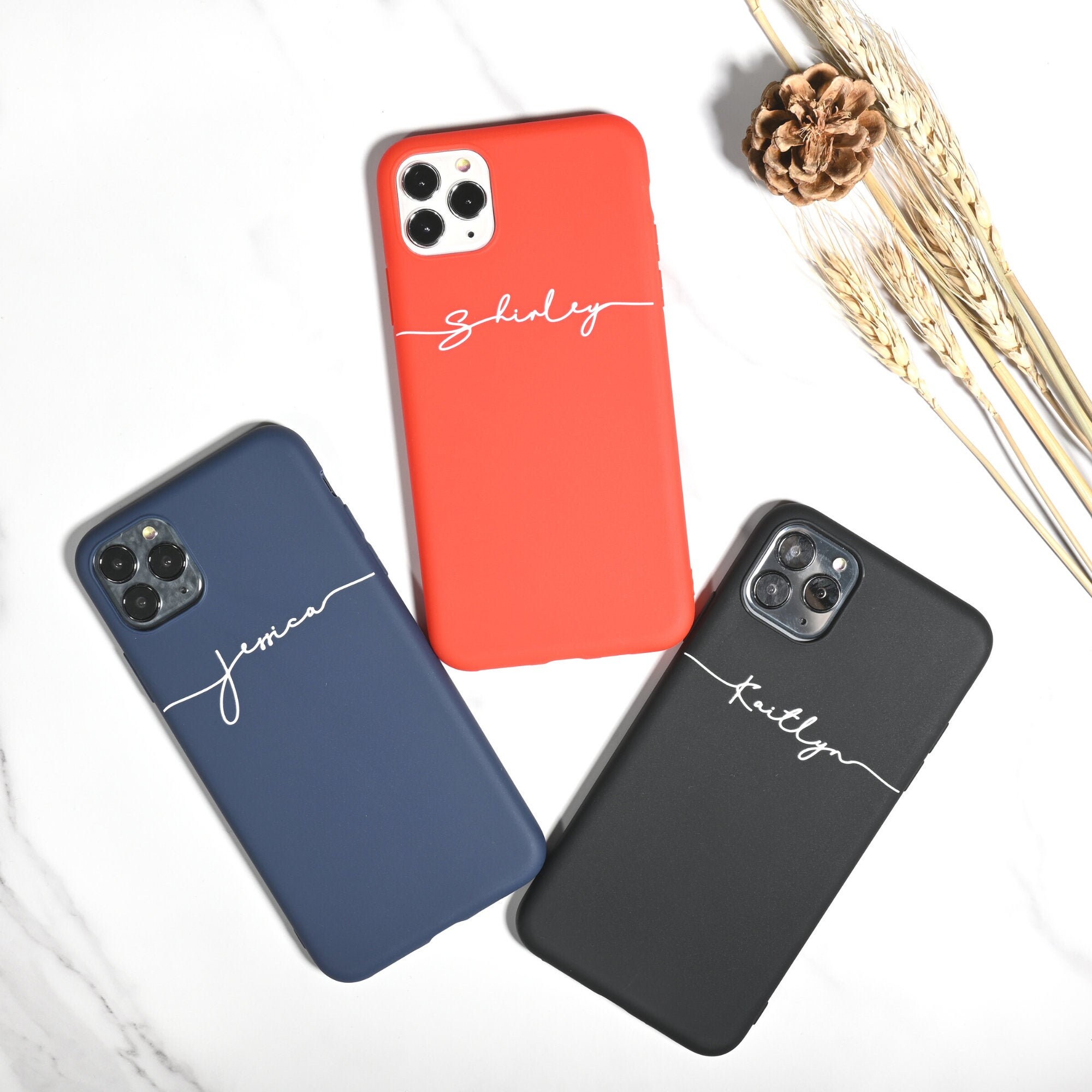 Klare Silikon Hülle Mit Namen Für IPhone 12 13 14 11 XR