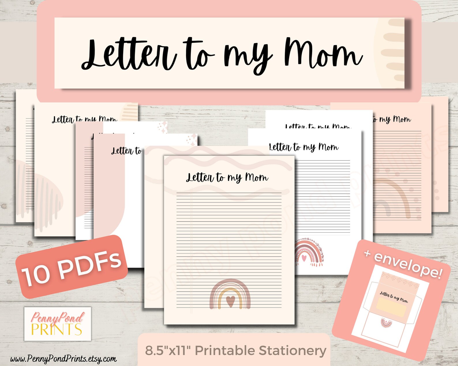 Letter To My Mom Bundle Thoughtful Mother s Day Gift Etsy