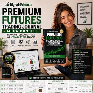 Trading Journal Spreadsheet 2026 | Futures Crypto Log Risk Tracker Sheets bild 2
