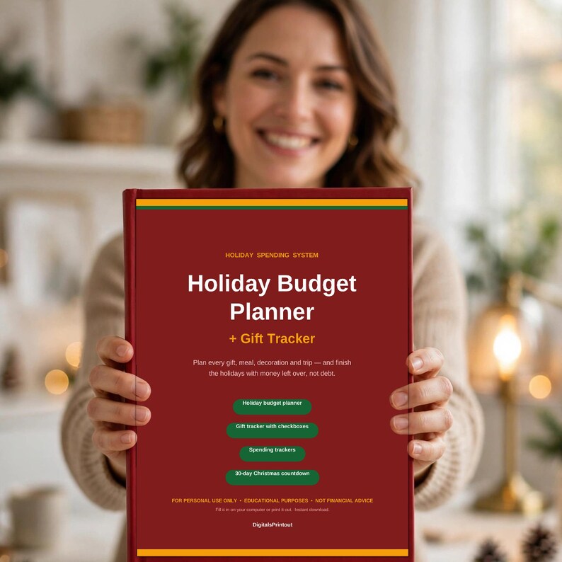 Christmas Budget Planner 2026 | Holiday Spending Tracker Printable PDF