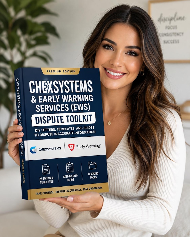 ChexSystems Dispute Letters 2026 | EWS Bank Report Removal Templates PDF imagen 2