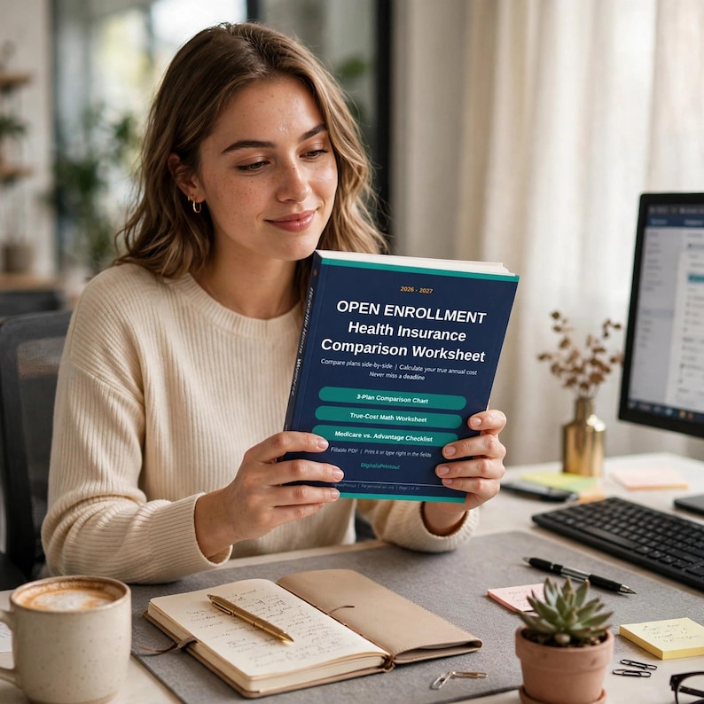 Open Enrollment Worksheet 2026 2027 | Health Plan Comparison Calculator PDF