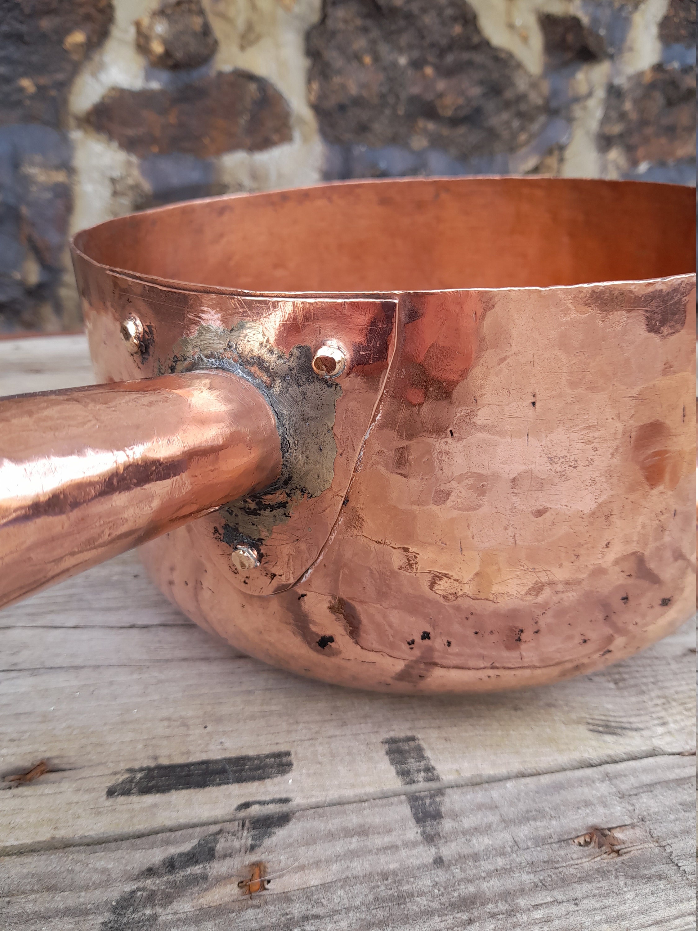 RARE Large ladle in ancient French copper Etsy