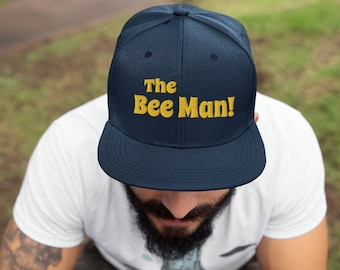 Czapka Bee Man - Stylowa haftowana czapka z modnym wzorem dla pszczelarzy