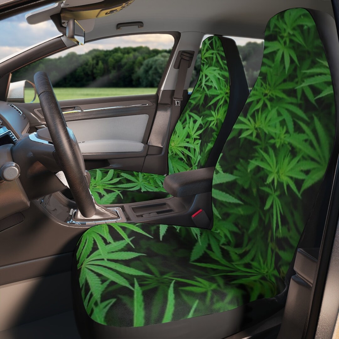 Cannabis Car Seat Covers 420 Weed Marijuana Theme Car Seat