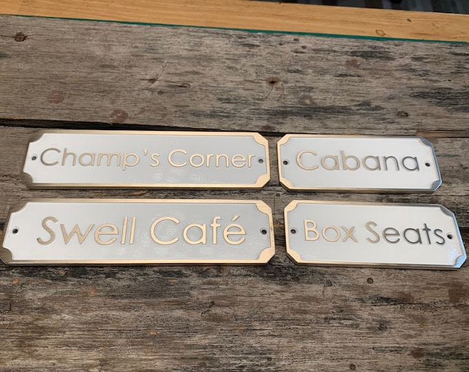 Cast Brass customized plaques - Custom gift signs - Special unique gift - Anniversary gift - Birthday gift - Christmas gift - holidays gifts