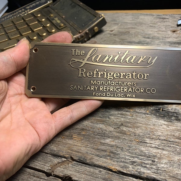 Cast Brass custom signs & plaques - unlacquered wall plaque - Customized gift plaques - Custom size plaques - custom language decor sign