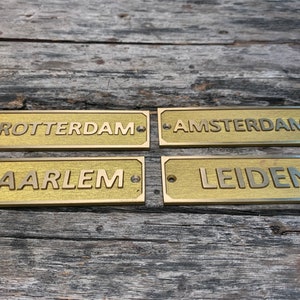 Name Sign steampunk, Brass Door Sign,Metal Name Plate,Personalized Door Sign, Custom Sign,Family Name Sign, Deep Engraved