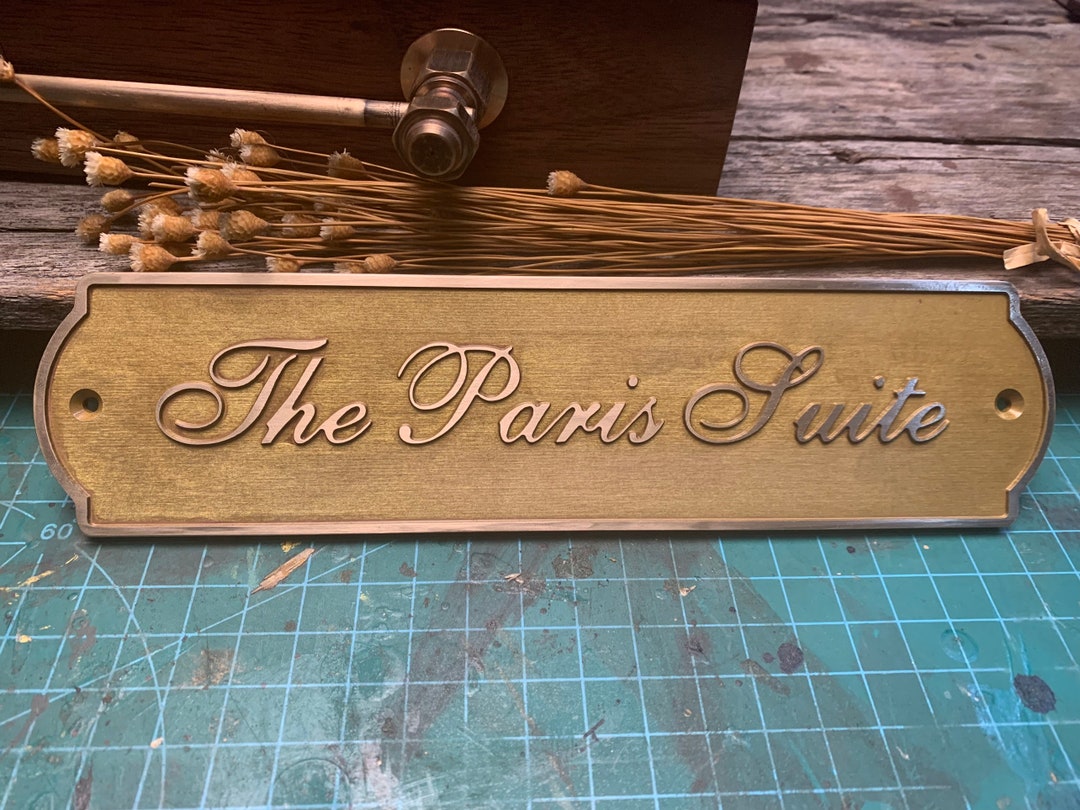 Custom Brass Door Signs & Plaques Any Language Plaques Customized Size