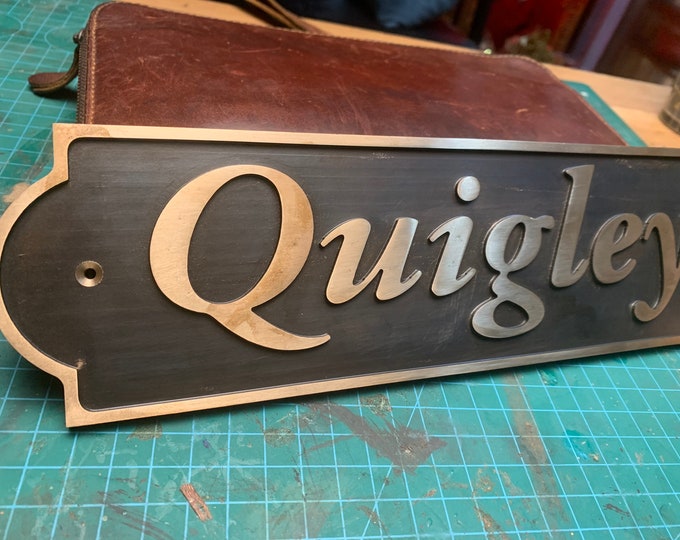 Brass neck sign | Classic Design | Stall Door Sign | Barn Door Sign | Stable Yard | Horse Door Sign | Pony Door Sign