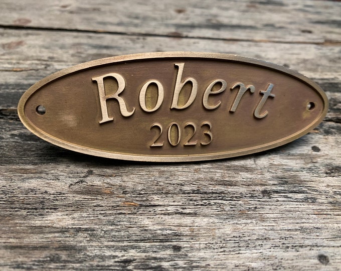 Custom Brass Sign | Personalized Family Name Sign | Last Name metal Sign | Wedding Gift | Home Wall Decor | Anniversary Gift | Gift for men