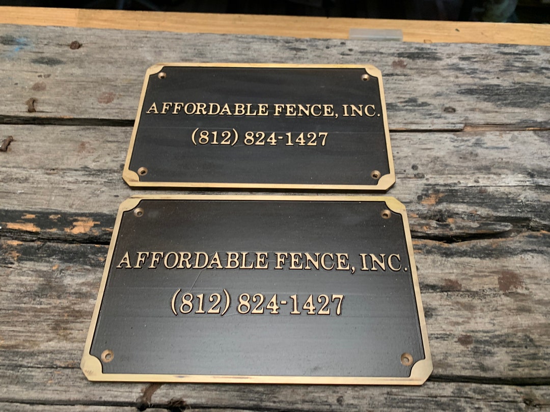 Custom Brass Wall Signs & Plaques Custom Language Plaques Etsy