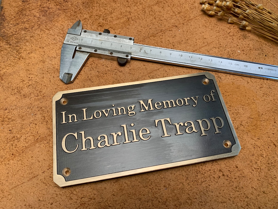 Custom Brass Wall Signs & Plaques Custom Language Plaques Etsy