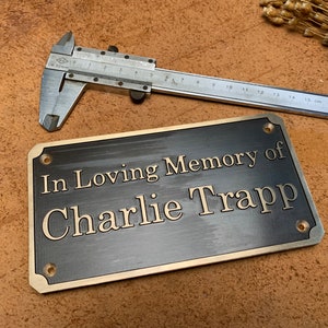 Custom Brass wall signs & plaques - Custom language plaques - Custom size plaques - Custom name signs - brass gold finish color wall plaques