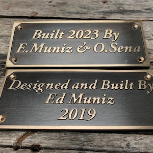 Customized Year Cast Brass door signs & plaques - Custom Date plaques - Custom size plaques - Custom since signs - wall, Circa Door plaques