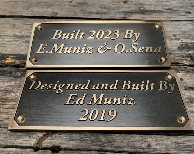 Customized Year Cast Brass door signs & plaques - Custom Date plaques - Custom size plaques - Custom since signs - wall, Circa Door plaques