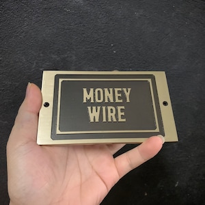 Cast Brass custom signs & plaques - unlacquered wall plaque - Customized gift plaques - Custom size plaques - custom language decor sign