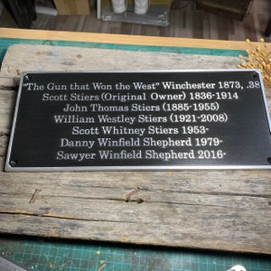 Cast Aluminium custom signs & plaques - unlacquered wall plaque - Customized gift plaques - Custom size plaques - custom language decor sign