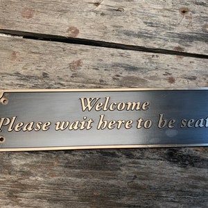 Personalised Brass Memorial Plaque, Ideal for Benches, House Signs and More
