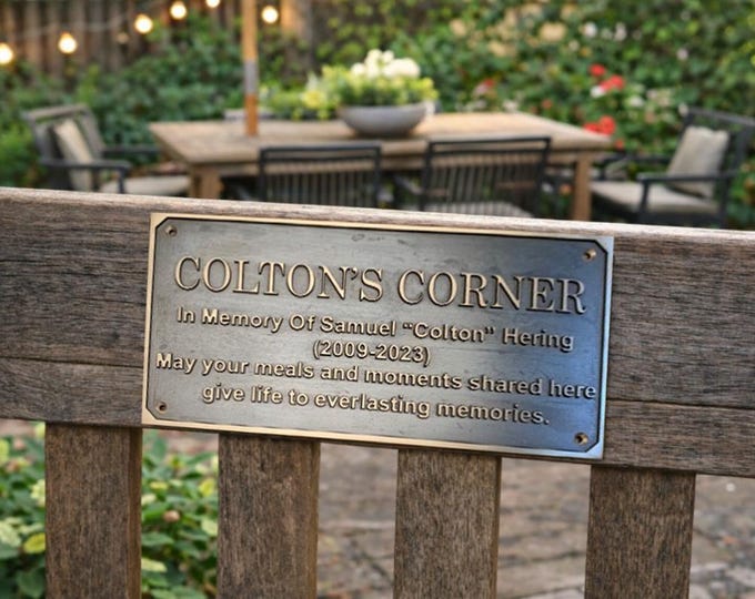 Custom Brass Name Plaque, Unlacquered Solid Brass House Sign, Personalized Language