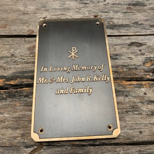 Custom Bronze House numbers plate, address Sign, House Plaque, Traditional Door Number Plate, Custom Made Vintage sign