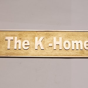 Custom Cast Brass door signs & plaques - Custom language plaques - Custom size plaques - Custom name signs - brass gold finish wall plaques