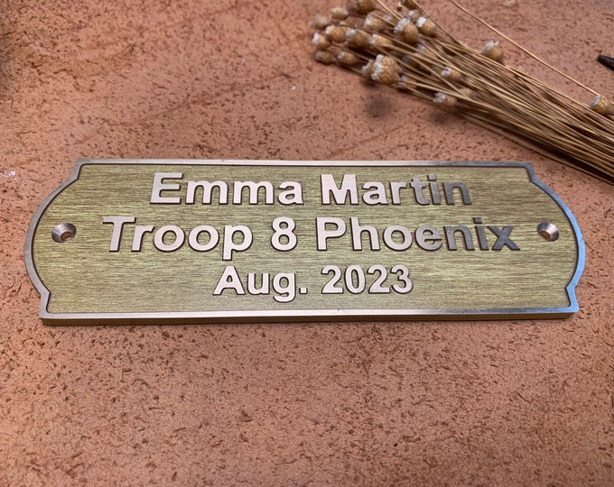 Custom brass plate - Personalized Plaques - Timeless Commemorative placard - Building signs - custom design - custom wordings