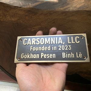 Cast Brass custom signs & plaques - unlacquered wall plaque - Customized gift plaques - Custom size plaques - custom language decor sign