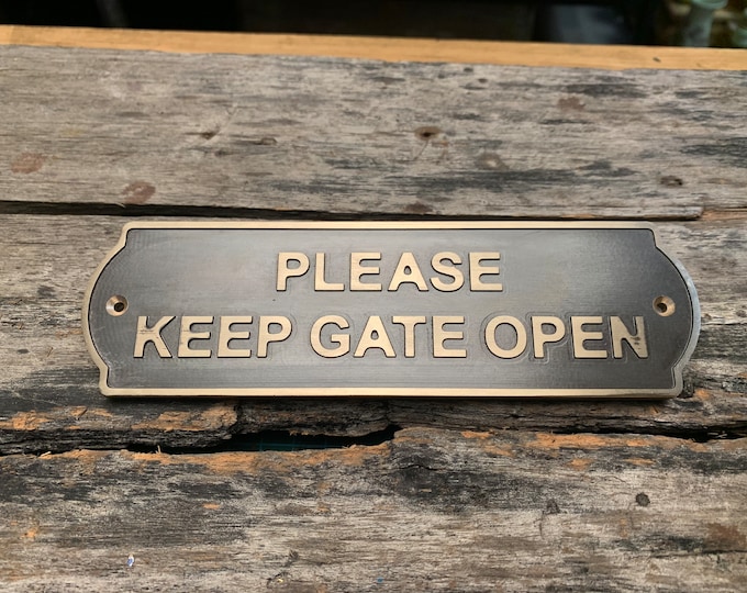 Customized Cast Brass signs & plaques - Custom language heirloom plaques - Custom name, size plaques