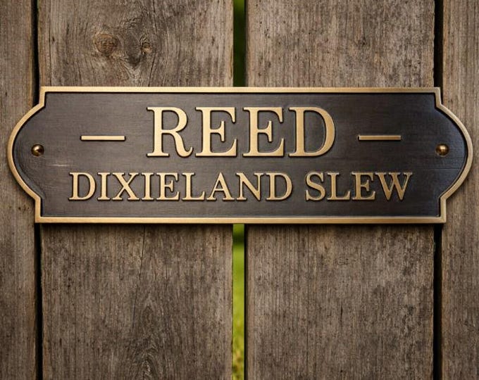 Personalized Solid Brass Horse Stall Name Plate, Custom Farm Sign, Engraved Barn Plaque