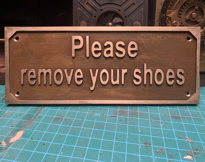 Custom date sign-Brass neck sign - Customized Cast brass Door wall sign & Plaques,Custom size plaques - Est sign