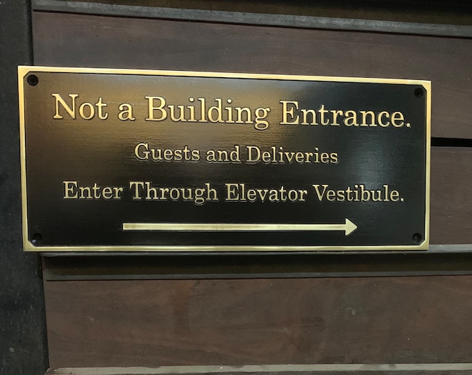 Cast Brass custom signs & plaques - unlacquered wall plaque - Customized gift plaques - Custom size plaques - custom language decor sign