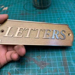 Bench Name Plate, Memorial Nameplate, Brass Plaque, Memorial Name Plaque, Door Sign, Brass Name Plate, 100% Solid Brass Piece