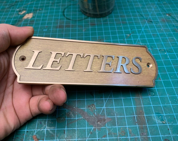 Bench Name Plate, Memorial Nameplate, Brass Plaque, Memorial Name Plaque, Door Sign, Brass Name Plate, 100% Solid Brass Piece