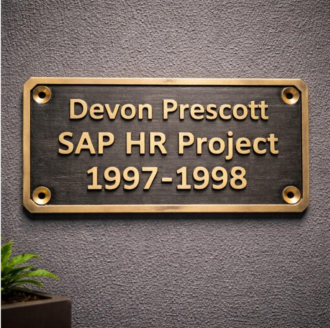 Custom Brass Project Plaque, Company Nameplate, Solid Brass Sign ...