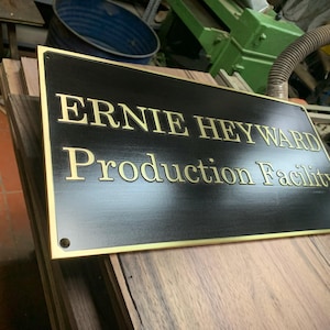 Cast Brass custom signs & plaques - unlacquered wall plaque - Customized gift plaques - Custom size plaques - custom language decor sign