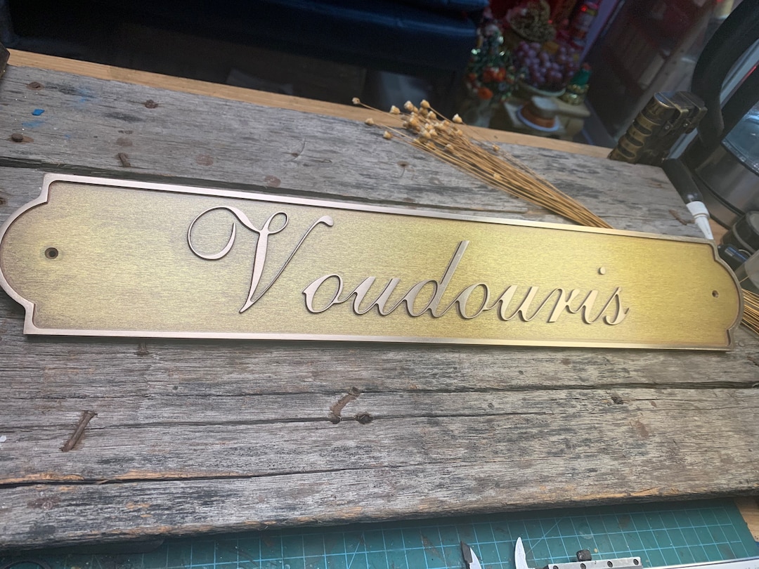 Custom Brass Door Signs & Plaques Any Language Plaques Customized Size
