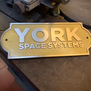 Personalized vintage sign plaques - old fashioned Cast Brass long lasting signs - family name Establishment date plaque